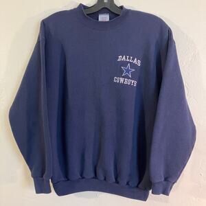 Vintage 90s Dallas‎ Cowboys Logo 7 Crewneck Pullover Sweatshirt